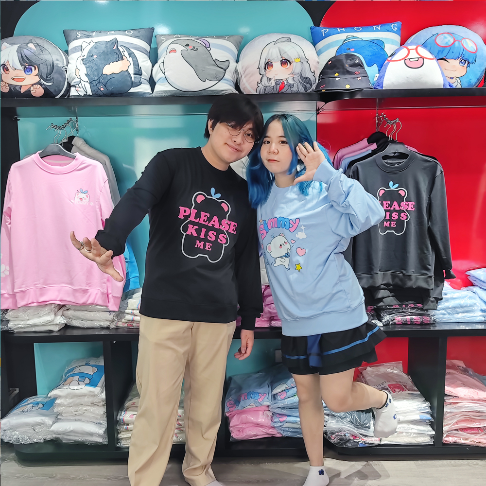 Áo Simmy nỉ sweater dài tay, áo thu đông, áo nỉ dài tay in hình gấu tuyết hero team