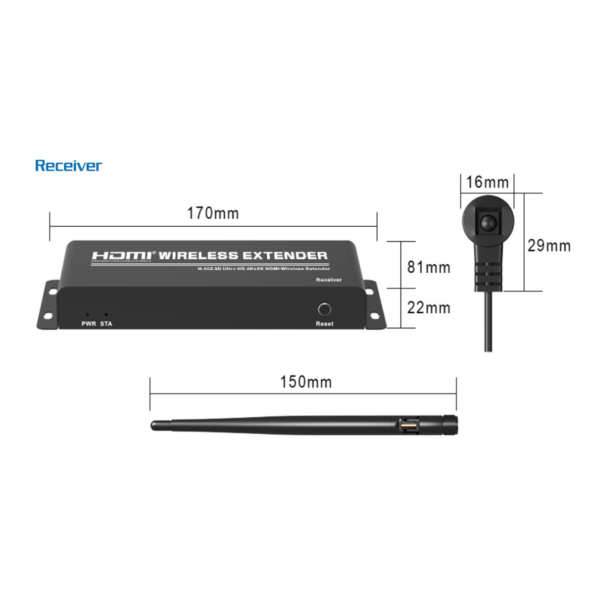 Bộ thu phát HDMI không dây có cổng USB HO-LINK HL-WS200-KVM- Hàng Chính Hãng