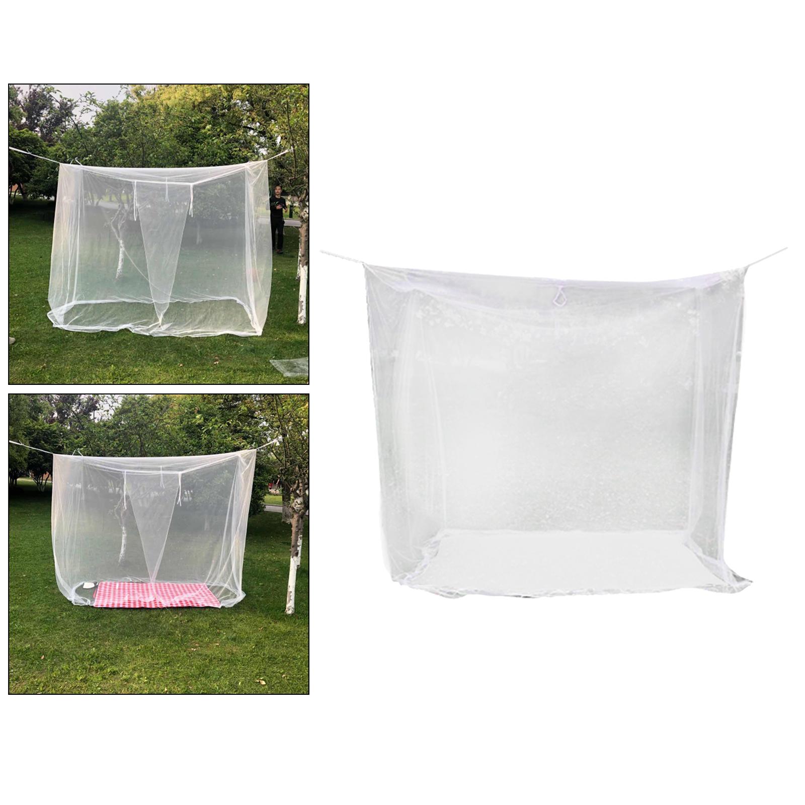 Camping Mosquito Net Outdoor Mosquito Net, White, Fine Mesh, 200x200x180cm