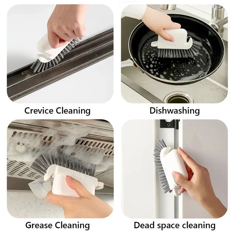 Bàn Chải Vệ Sinh Khe Cửa, Rãnh Cửa 3in1 Tiện Dụng Đa Năng - Giao màu ngẫu nhiên