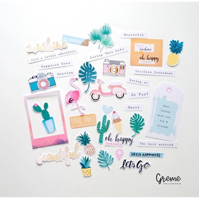 Die cut chủ đề du lịch, kỷ niệm