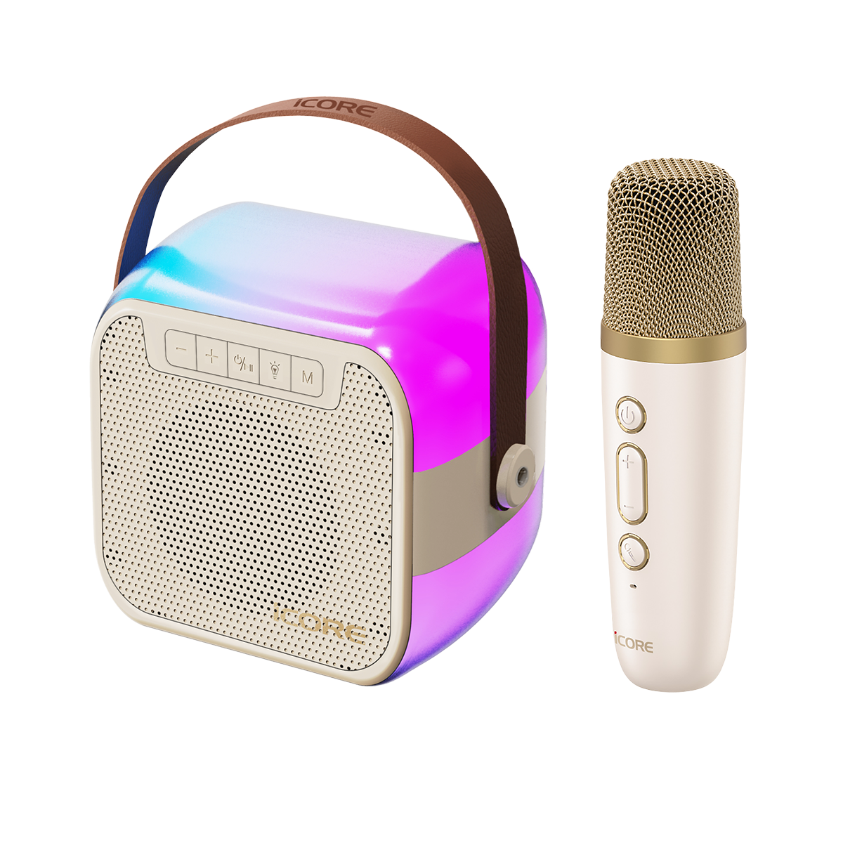 Bộ Loa Karaoke mini Bluetooth iCore ISM59 kèm 01 Micro - Hàng Chính Hãng