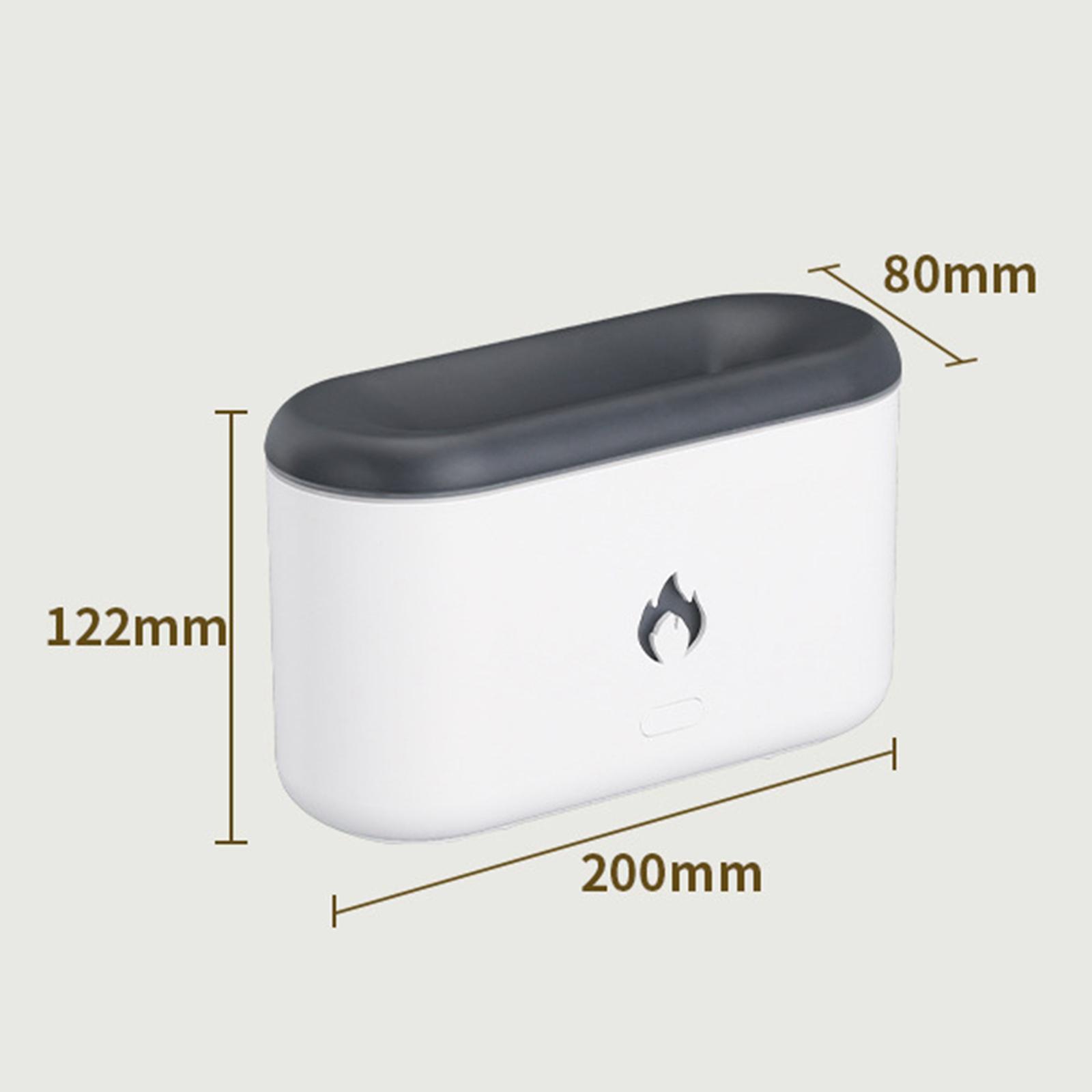 300ml Air Humidifier 3D Flame USB Night Lamp Essential Oil Diffuser for Home Desktop