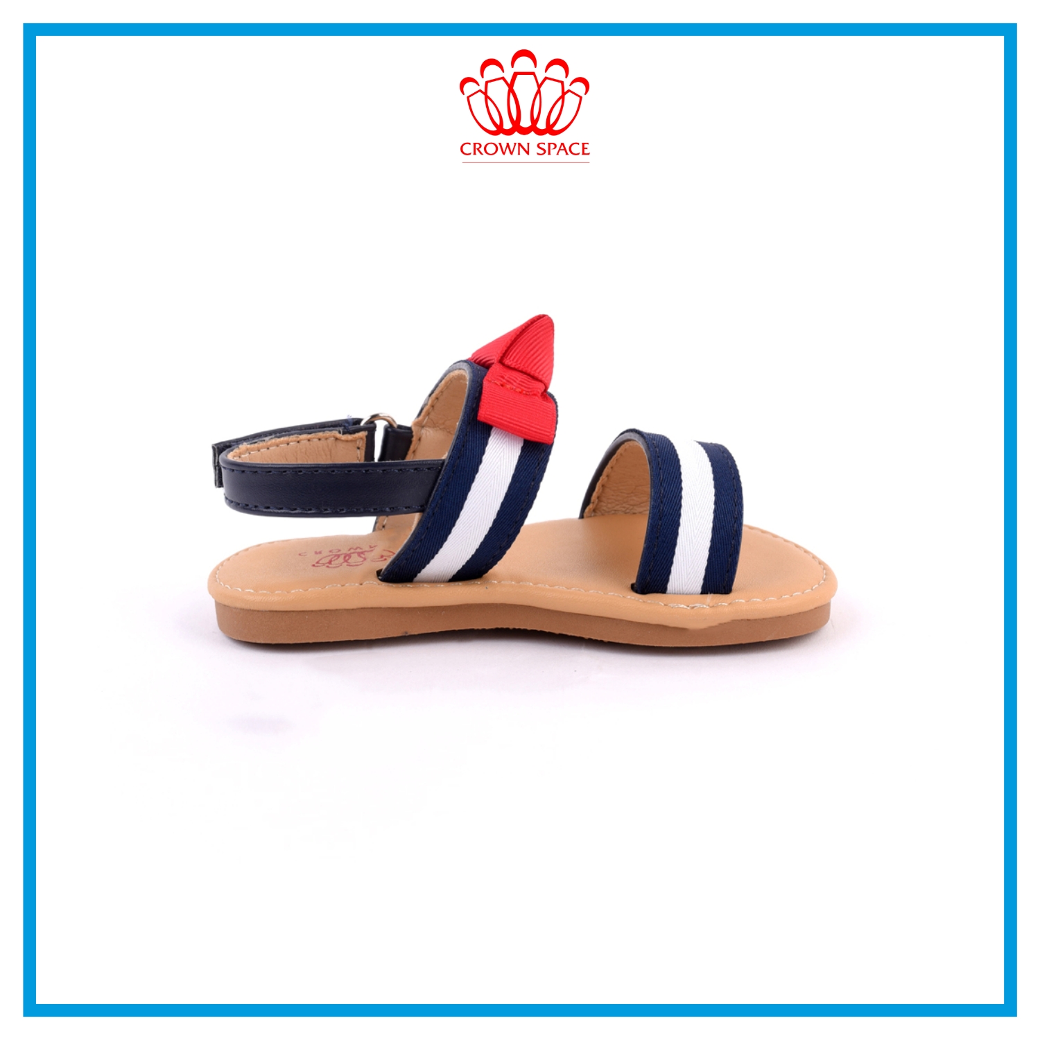 Xăng đan Bé Gái Đi Học Đi Chơi Crown Space UK Princes Sandal Trẻ Em Cao Cấp CRUK7015 Chất Liệu Nhẹ Êm Thoáng Size 20-25/2-10 Tuổi