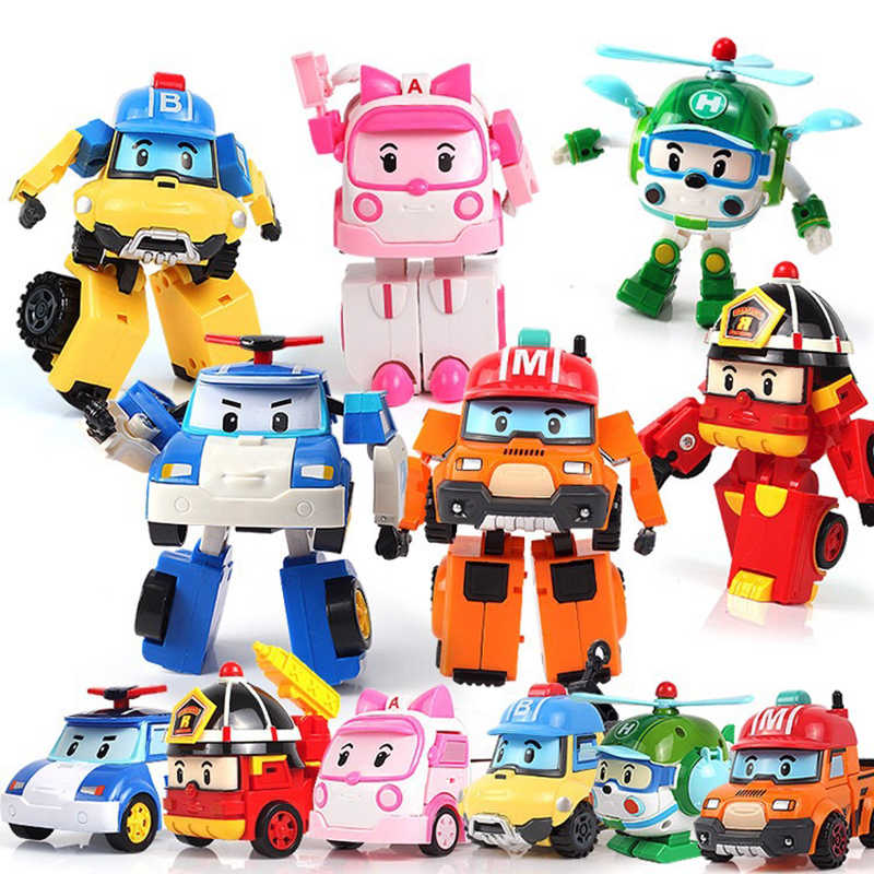 Đồ chơi trẻ em Đội bay siêu đẳng Robocar Poli và những người bạn - Bộ 6 con