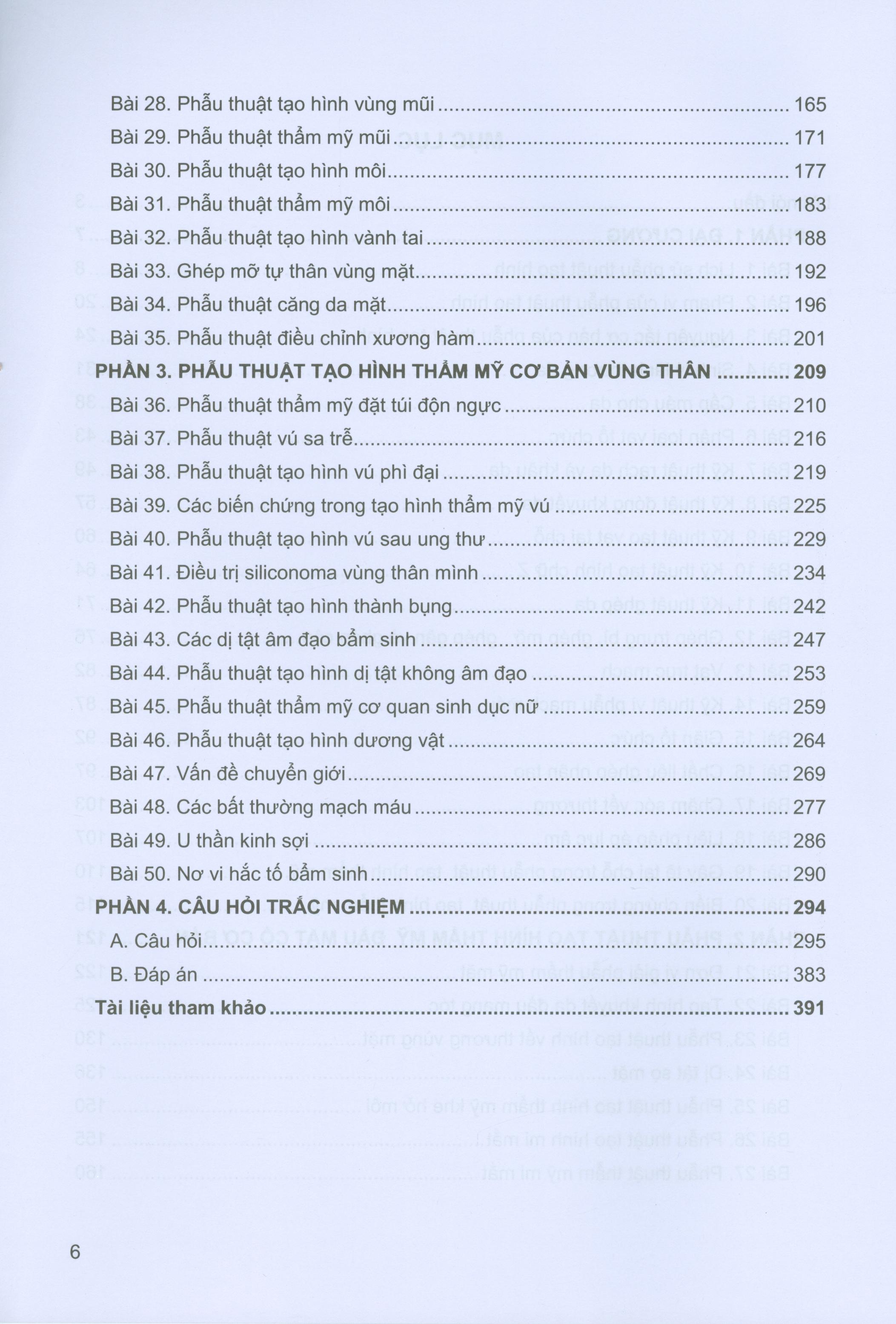 Bài Giảng Phẫu Thuật Tạo Hình Thẩm Mỹ Cơ Bản (Xuất bản lần thứ hai có sửa chữa)