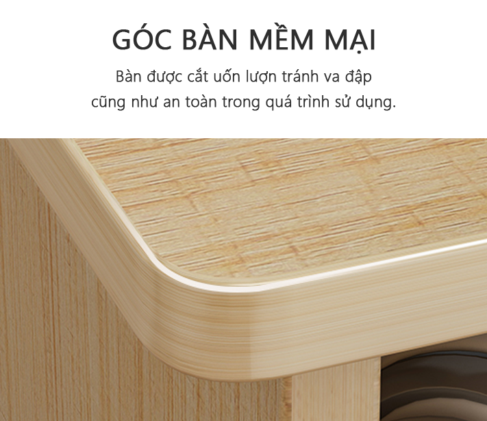 Bàn học cho bé size nhỏ màu vân gỗ GP161B