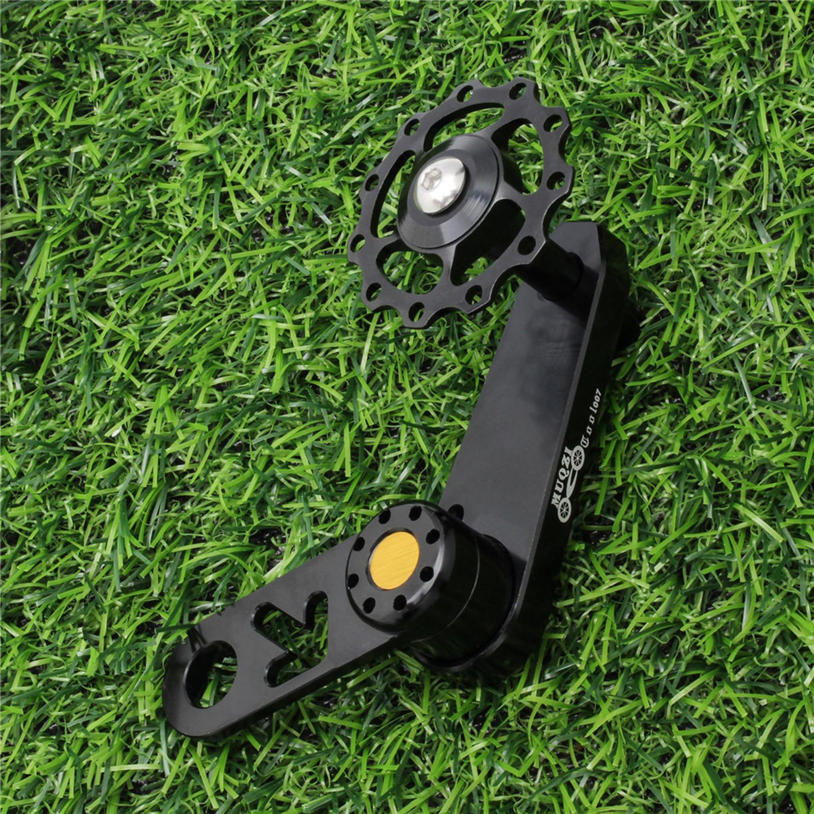 Single Speed Rear Derailleur Chain Tensioner Bike Replacement Black