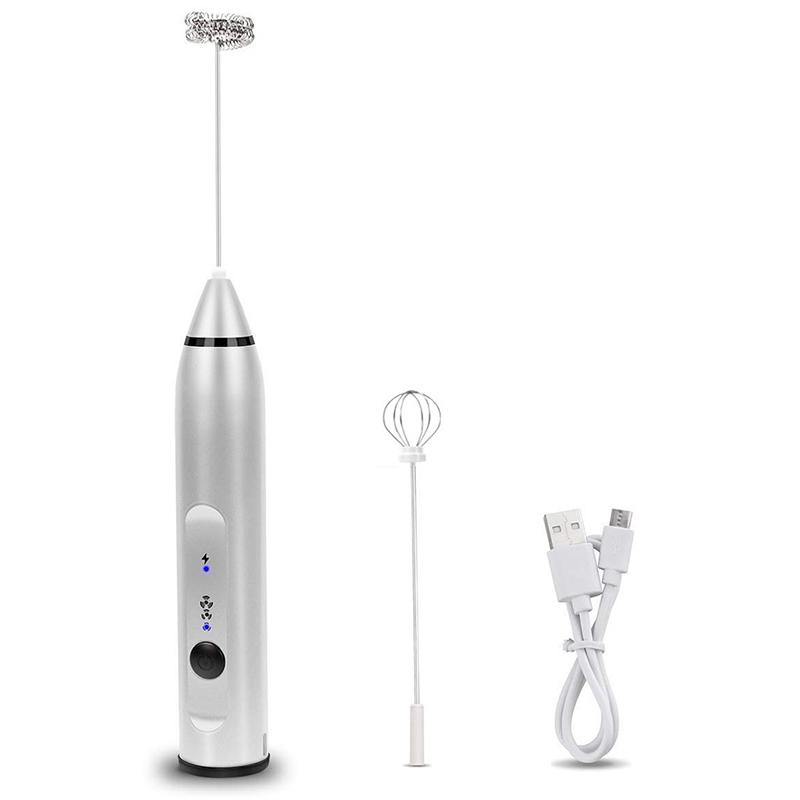 Điện Mini Trứng Be Tay Cầm Máy Trộn Nấu Polystyrene Trứng Dụng Cụ Cà Phê Sữa Khuấy Đều Eggmixer Kem Máy Tạo Bọt Với 2 Cỏ Roi