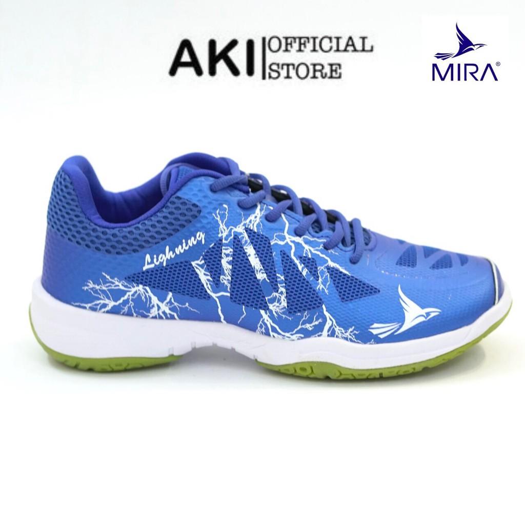 Giày cầu lông Mira Lightning Xanh Dương thể thao nam nữ chính hãng phong cách - LN001