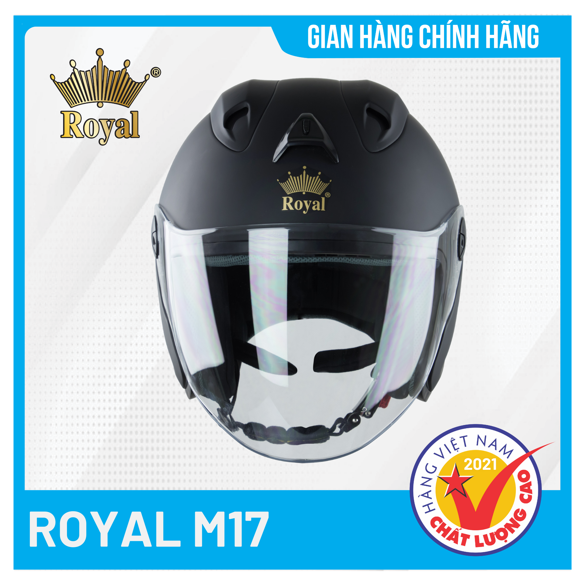 Nón bảo hiểm 3/4 Royal M17 Thời Trang, Cá Tính