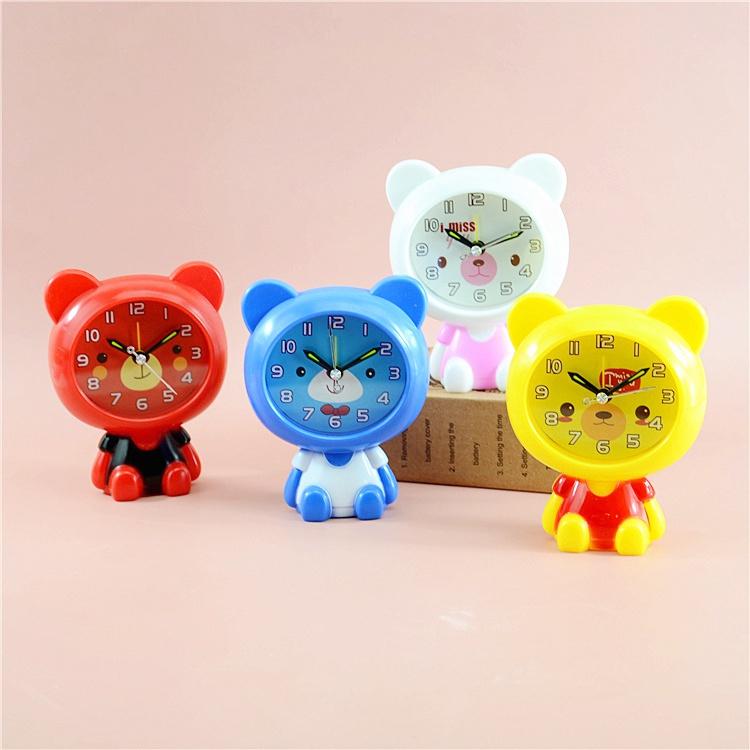 Đồng Hồ Báo Thức Hình Doraemon/ Gấu Dễ Thương Có 3 Màu Xinh Xắn KHÔNG KÈM PIN - Chuông reo to Duashop