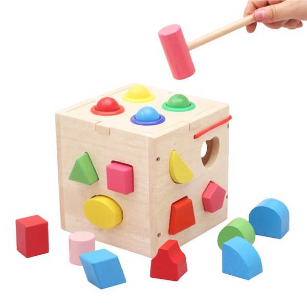 Đồ Chơi Thả Hình Đập Bóng Bằng Gỗ