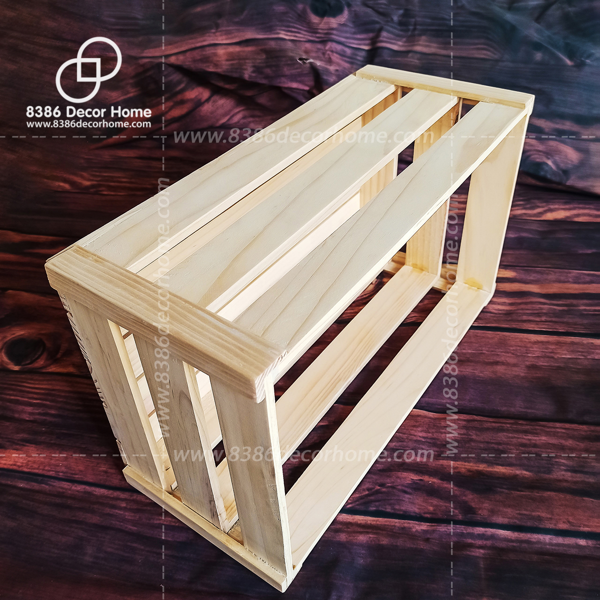 Khay gói quà bằng gỗ pallet/ hộp gỗ đựng quà tết