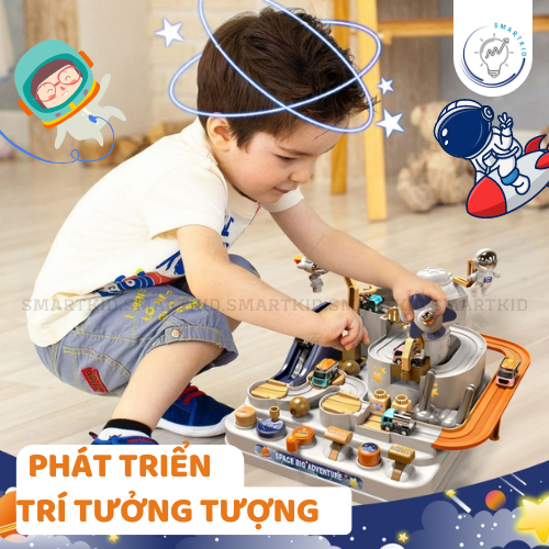 Bộ mô hình đường đua phi hành gia - Đồ chơi trí tuệ cho bé 3+