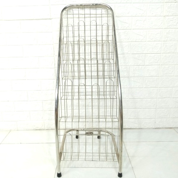 Kệ để báo 4 ngăn (inox)