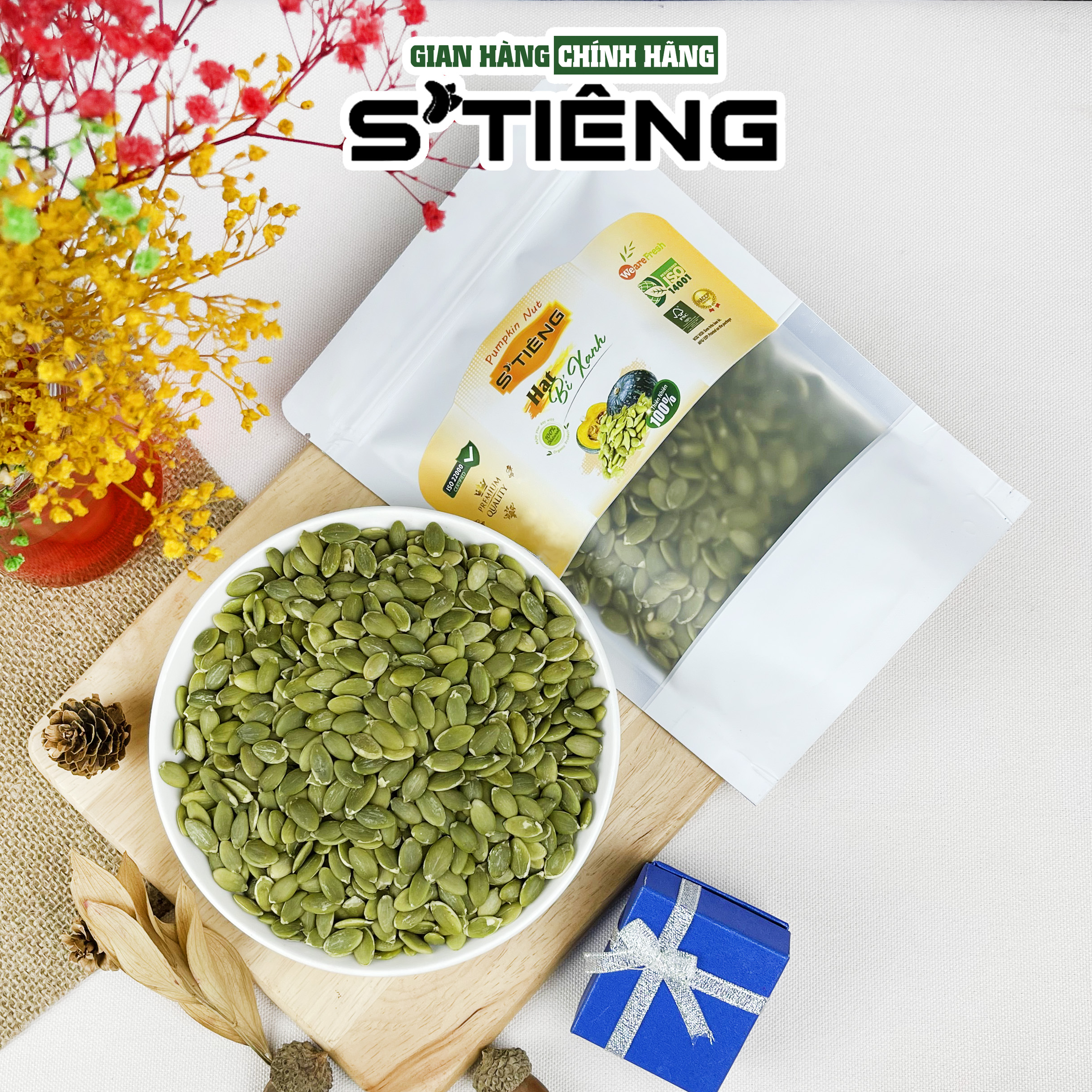Nhân Hạt Bí Xanh Tươi Sống S'TIÊNG
