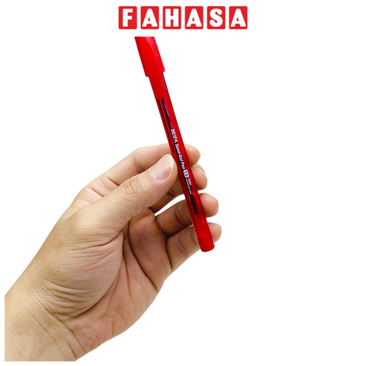 Bút Semi Gel Pen 1.0 mm - Beifa TA601 - Mực Đỏ