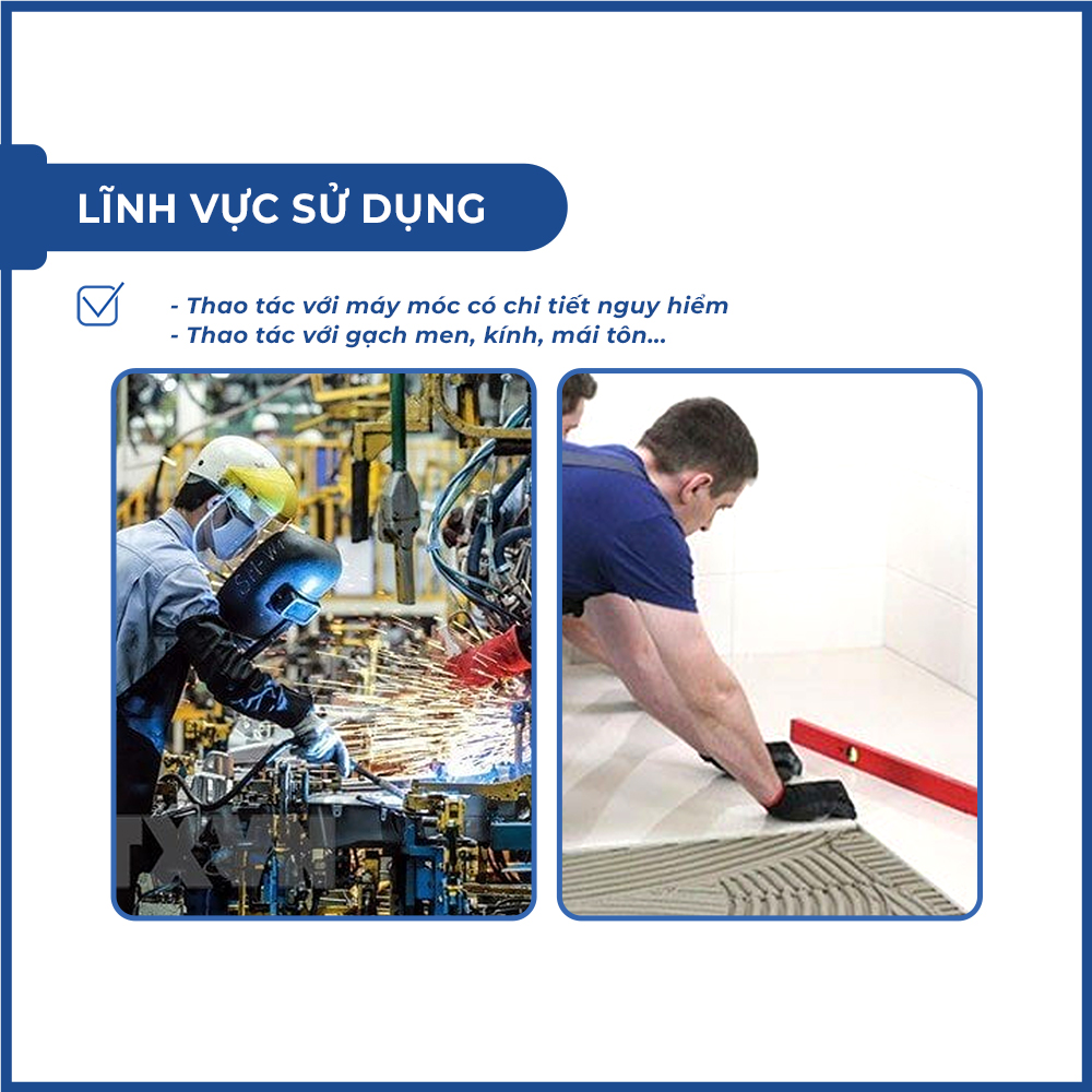 Găng tay chống cắt cấp độ 5 Jogger Shield cho thợ cơ khí, lắp đặt, nhôm kính