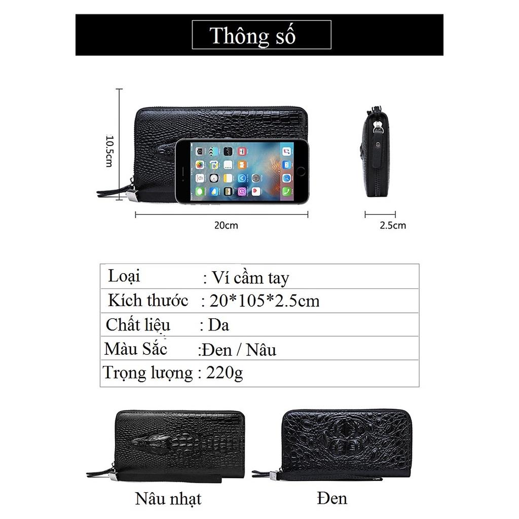 Ví nam cao cấp nhiều ngăn da PU 1716