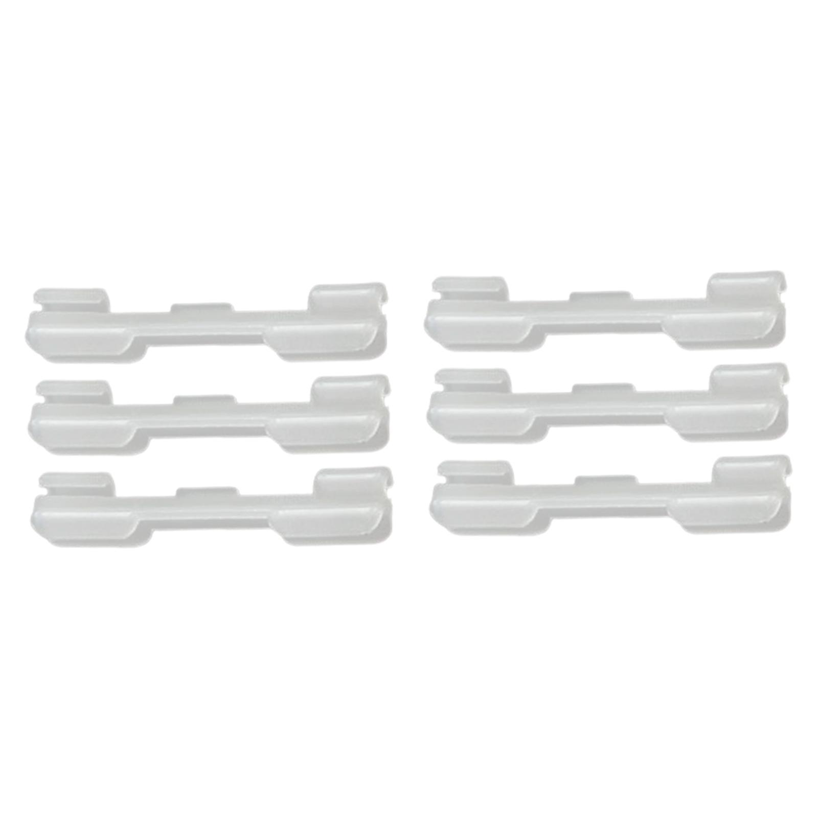 6Pcs Portable Fishing Light Rod Clip, Fluorescent Sticks Connectors Glow Fluorescent Sticks Clip Holder Clamp Equipment for Fishing Rod