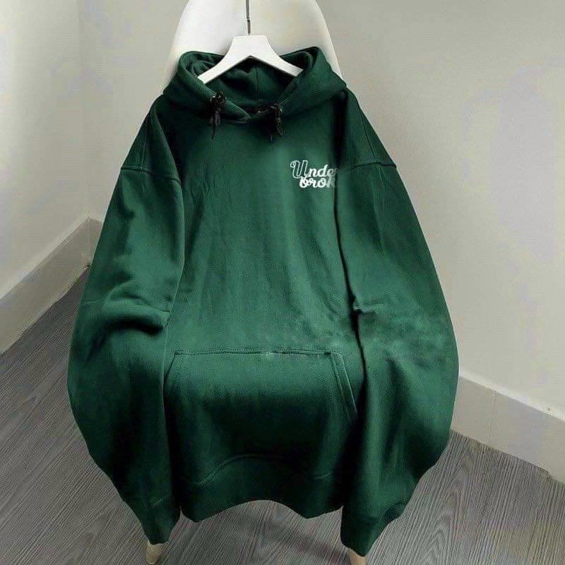 ÁO KHOÁC HOODIE NỈ NGOẠI  họa tiết in chữ UNDER.BROKEN