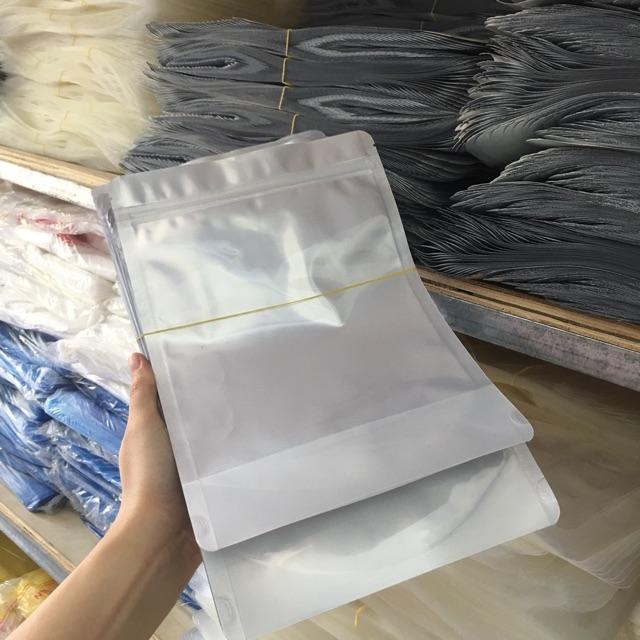 1kg zip ghép trong-bạc đựng 2kg hạt ( size 25x35)