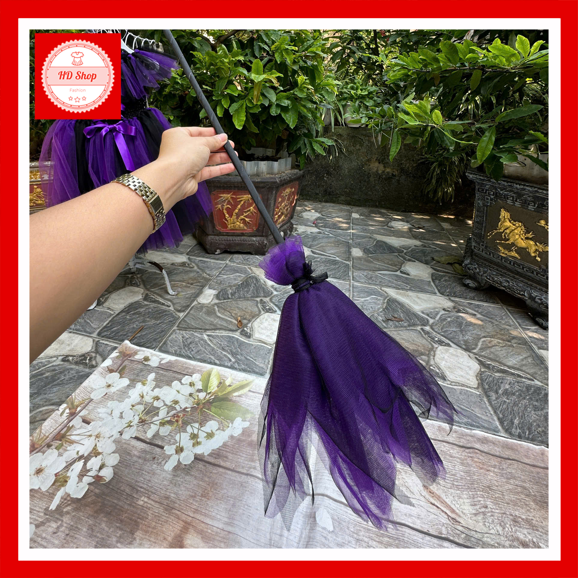 Chổi phù thủy Halloween cho bé