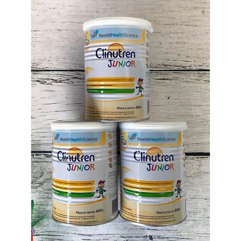 Combo 3 hộp Sữa béo Clinutren Junior Nga cho trẻ từ 1-10 tuổi (400g)