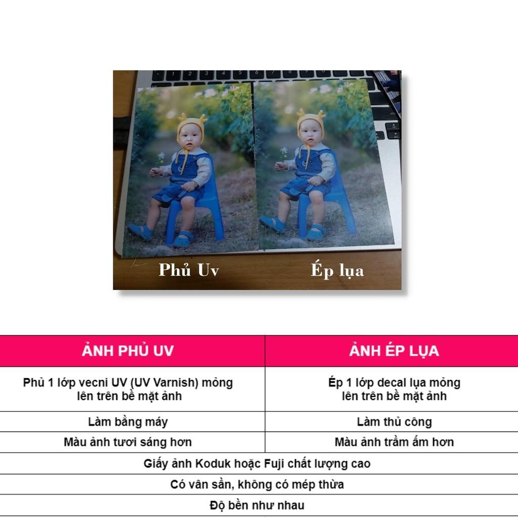 In ảnh theo yêu cầu - Gói 10 ảnh 9x12 , 10x15 in thường, ép lụa hoặc phủ UV in ảnh từ điện thoại tại Tú Vy Studio