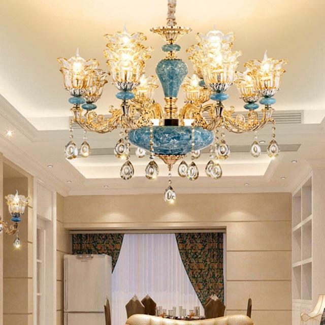 Đèn Chùm Thả Trần Pha Lê Phong Cách Tân Cổ Điển,Trang Trí Phòng Khách,Ngủ,Nhà Hàng,Sảnh Khách Sạn,Spa