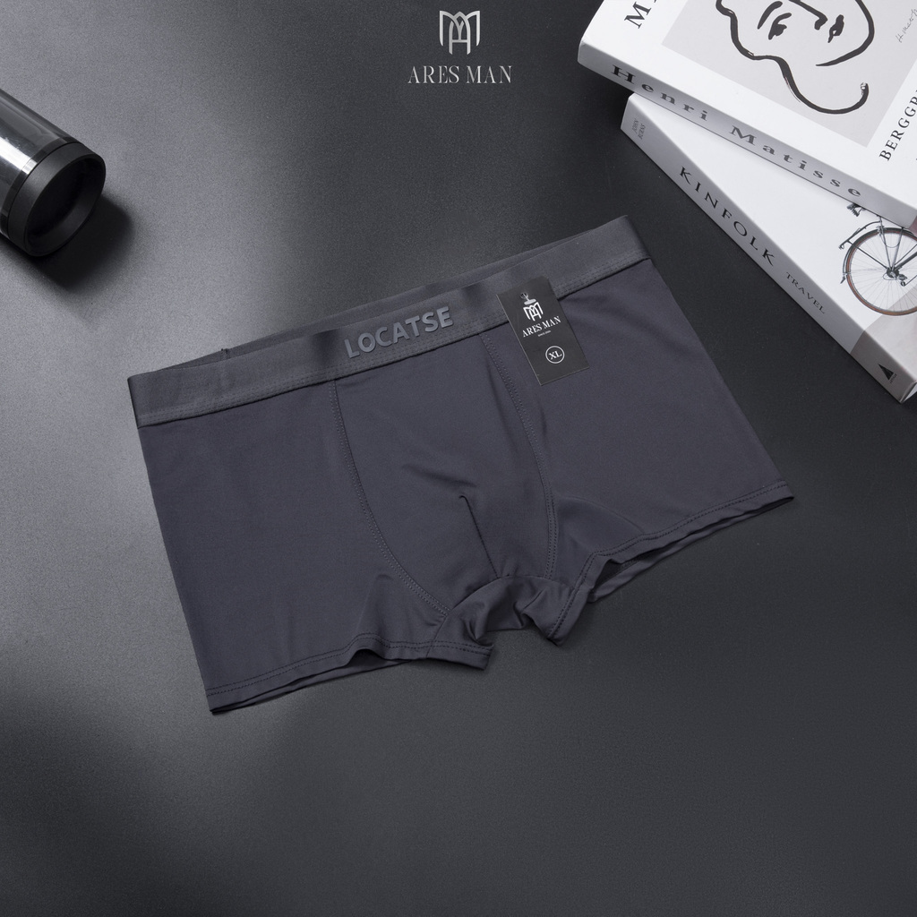 Quần boxer nam, combo quần lót đùi nam cao cấp chất thun lạnh kháng khuẩn co giãn 4 chiều phong cách nam tính - LOCATSE