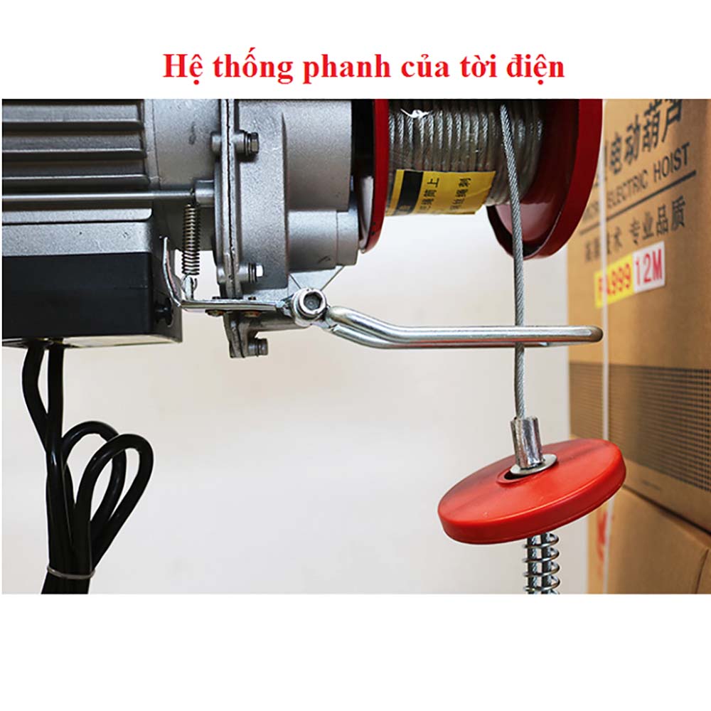 Tời Điện ABG PA600 (300/600kg) - Cáp Dài 12M - Thiết Bị Nâng Hạ Sử Dụng Điện Năng, Tính Linh Hoạt Cao, Công Suất Nâng, Kéo Lớn - Hàng Chính Hãng