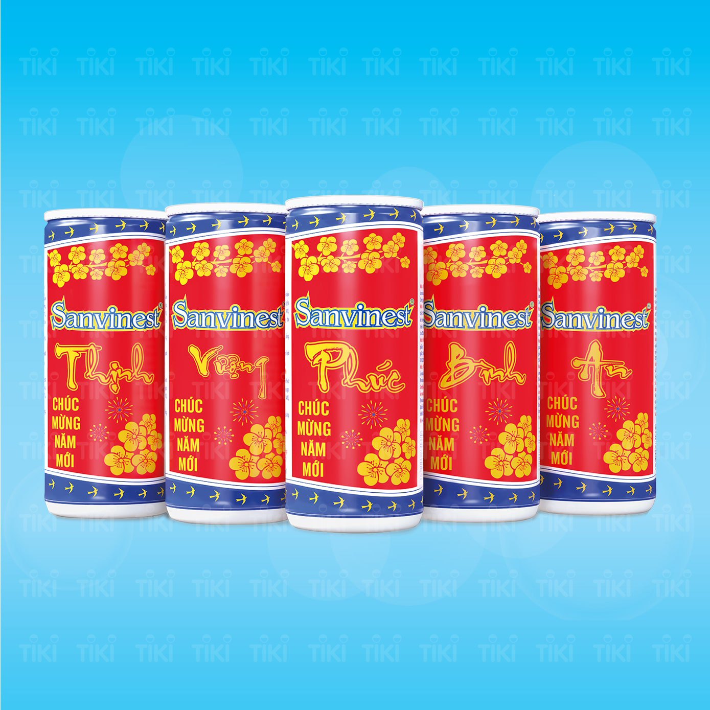 [Hộp 6 lon Xuân] Nước Yến sào Sanvinest Khánh Hòa đóng lon 190ml