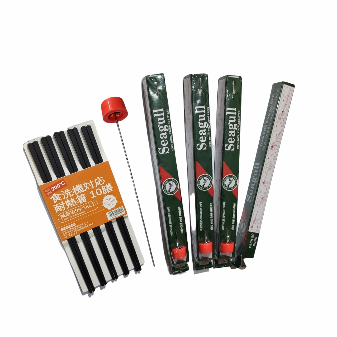 Bộ 4 Dụng Cụ Chẻ Rau Muống,Hành Seagull