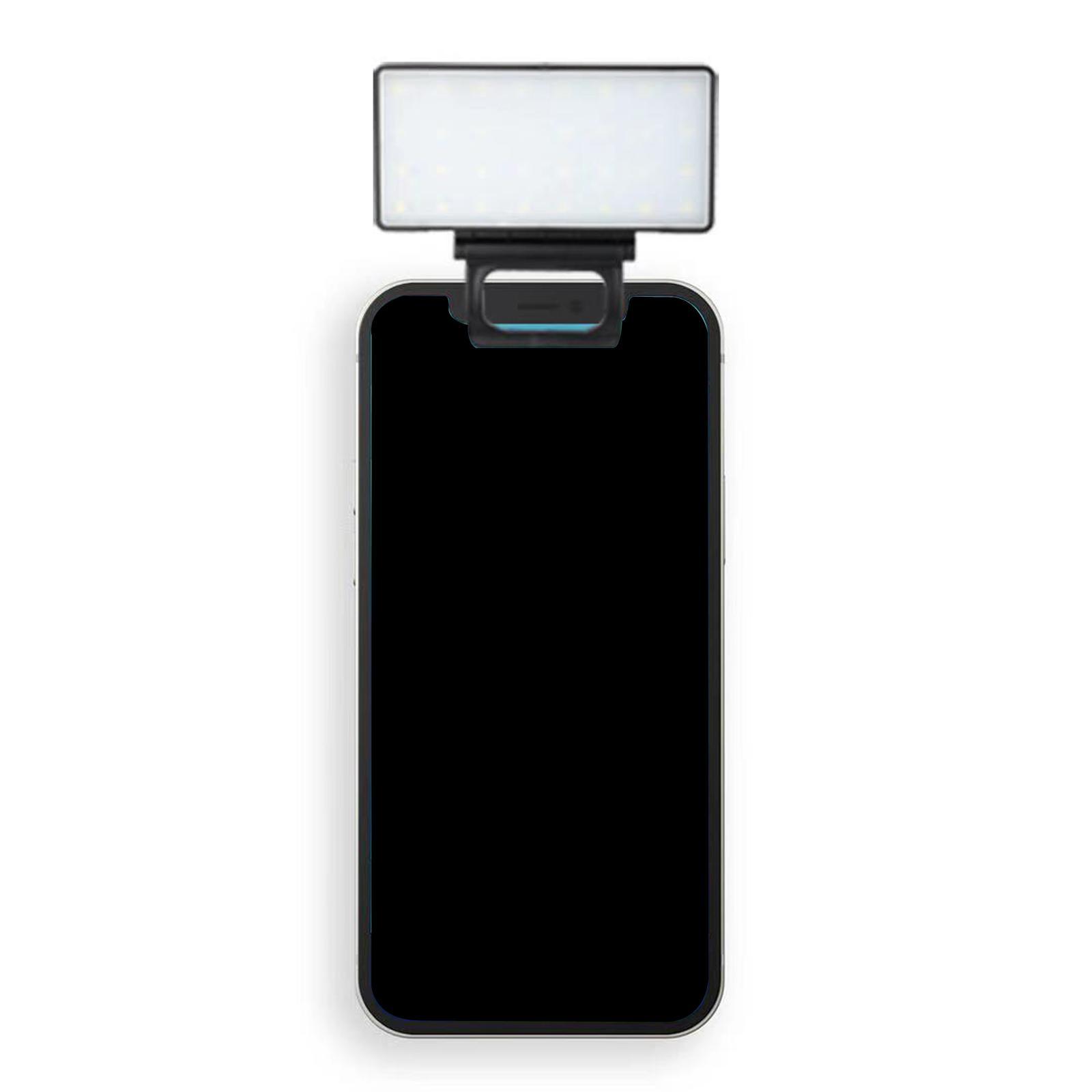 LED Video Fill Light, Clip on 3 Light Modes Selfie Light for Live Streaming Filming