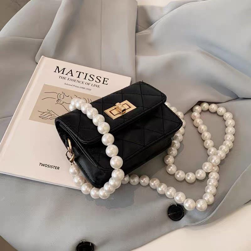 Túi xách mini dây ngọc đeo chéo nữ đẹp thời trang giá rẻ đi chơi phong cách hàn quốc dễ thương DC589