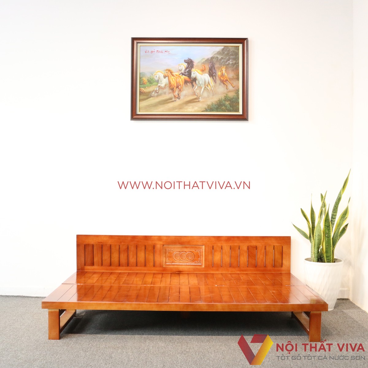 Ghế Gấp Trường Kỷ Gỗ Xoan Mở Ra Thành Giường 1m9x1m4 Bền Đẹp