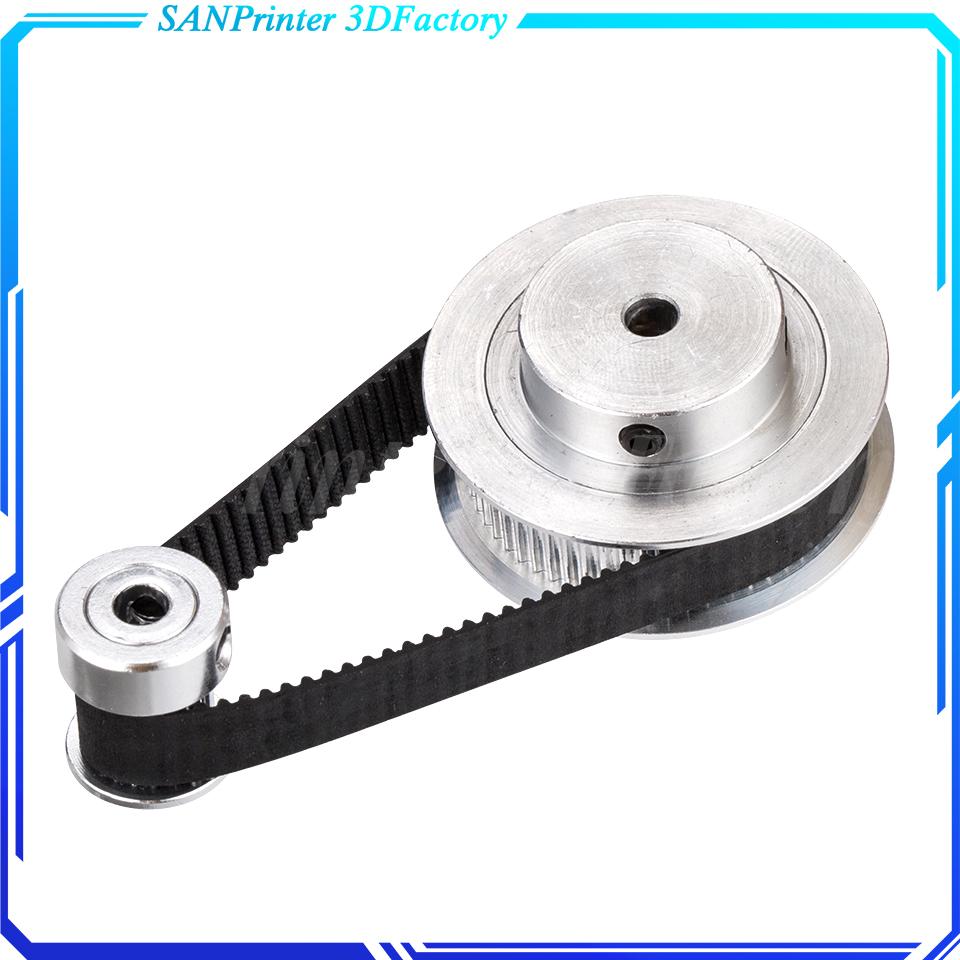 GT2 Thời Gian Đai Ròng Rọc 60 răng 20 răng 5mm/8mm Giảm 3:1/1:3 chiều rộng dây 6mm 10mm cho phụ kiện máy in 3D