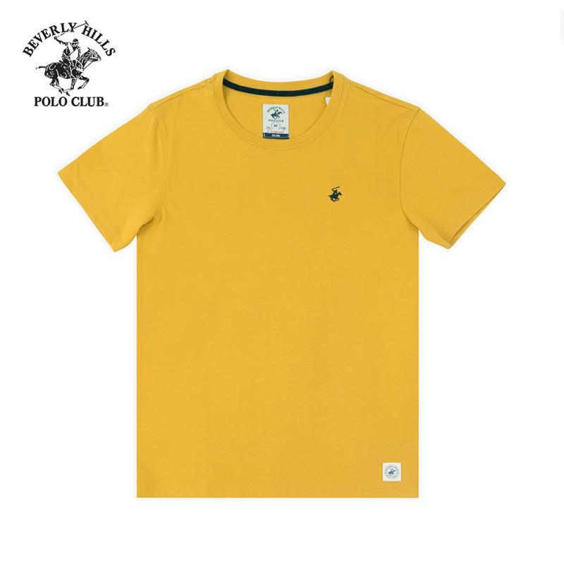 Áo Tshirt ngắn tay Nam Beverly Hills Polo Club Slimfit 100% cotton Vàng TSMSSS20TL058