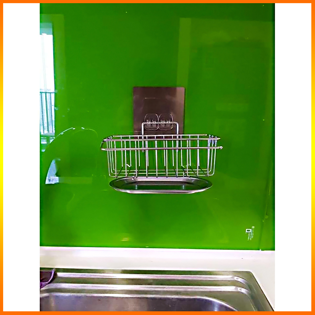 Giá đựng rẻ rửa bát có khay hứng nước Inox 304 tiện lợi