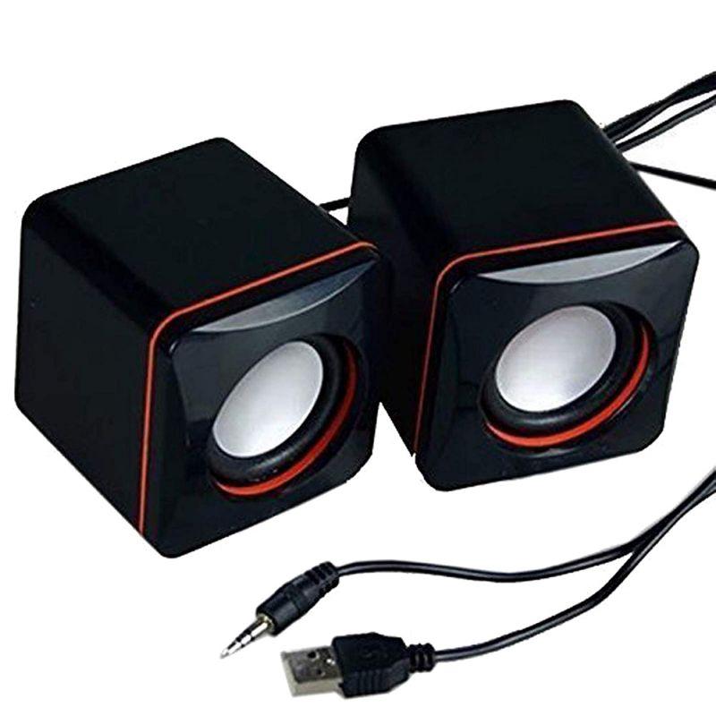 Black di động loa âm thanh nổi mini USB 3,5 mm Máy tính xách tay Audio Máy tính xách tay Máy tính Máy tính Máy tính Máy tính Máy tính