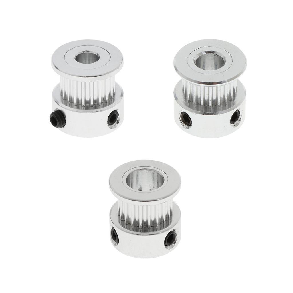20T 2GT Timing Pulley Gear Wheel Bore 6mm Width Belt For 3D Printer With Screws