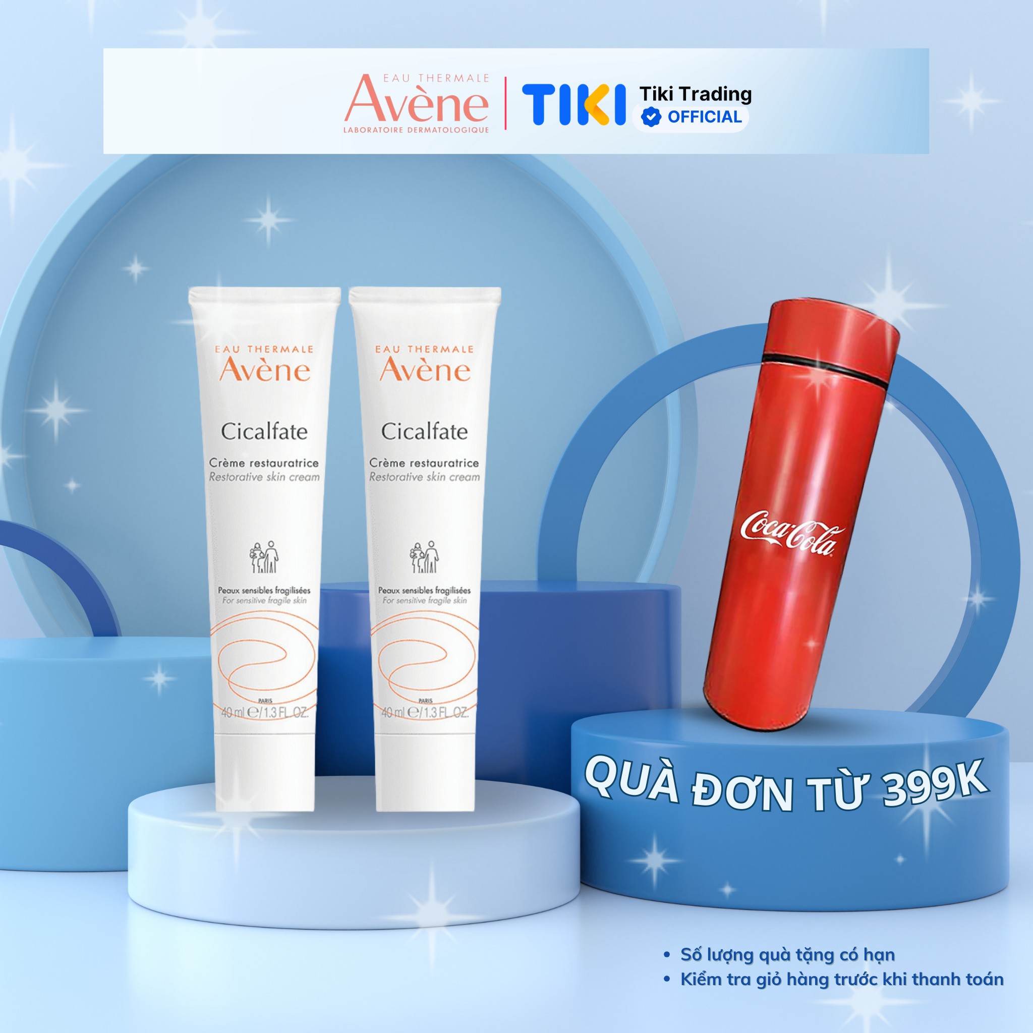 Kem dưỡng phục hồi làm lành da nội sinh, ngăn ngừa nhiễm khuẩn AVÈNE CICALFATE