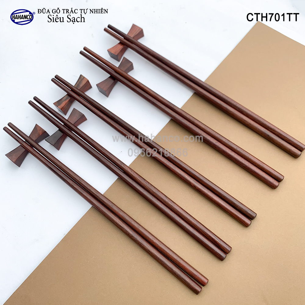 Đũa gỗ Trắc Việt Nam vân đẹp CTH701TT - gỗ Trắc tự nhiên không chất độc hại