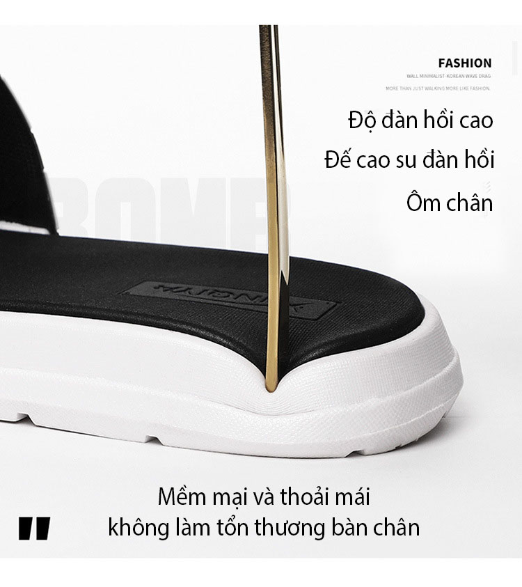 Dép nam nữ thời trang cao cấp phiên bản Hàn Quốc mã 023