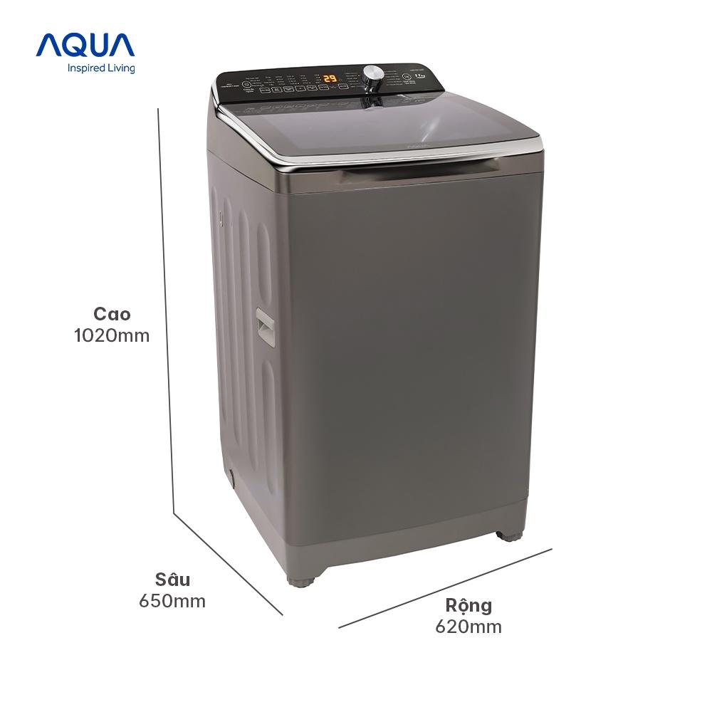 Máy giặt cửa trên Aqua 11kg AQW-DR110FT.PS - Hàng chính hãng - Chỉ giao HCM, Hà Nội, Đà Nẵng, Hải Phòng, Bình Dương, Đồng Nai, Cần Thơ