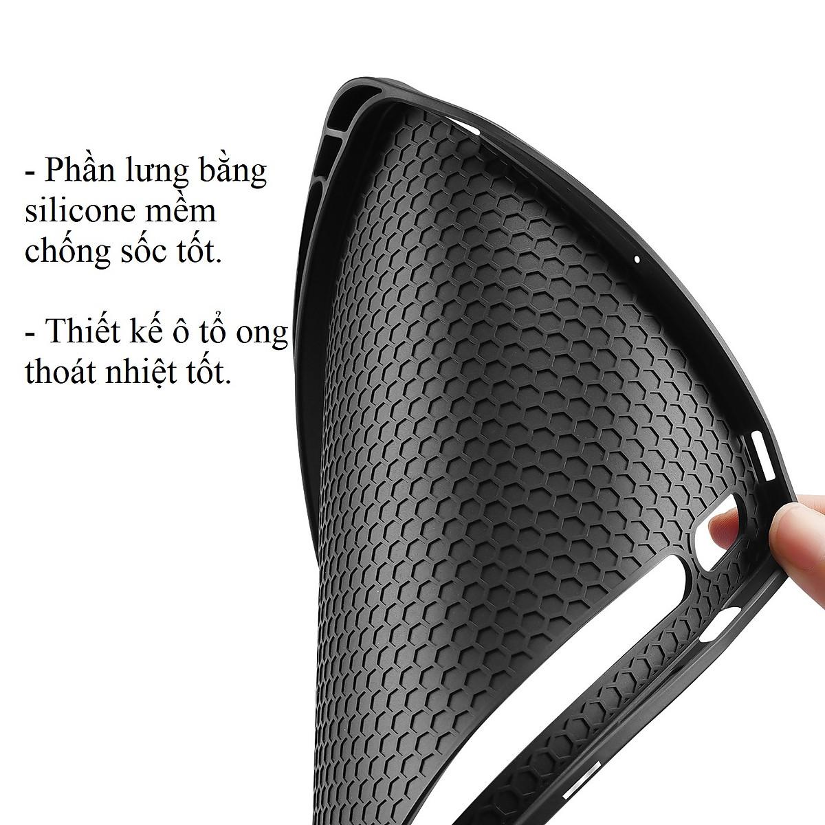 Bao da dành cho SamSung Galaxy Tab S9 Fe chính hãng Dux Ducis Domo chống sốc, có khay đựng bút - hàng chính hãng 