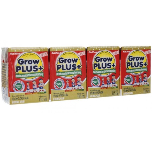 3 Thùng Sữa Bột Pha Sẵn GrowPLUS+ Đỏ 110ml Suy Dinh Dưỡng (48 Hộp x 110ml)