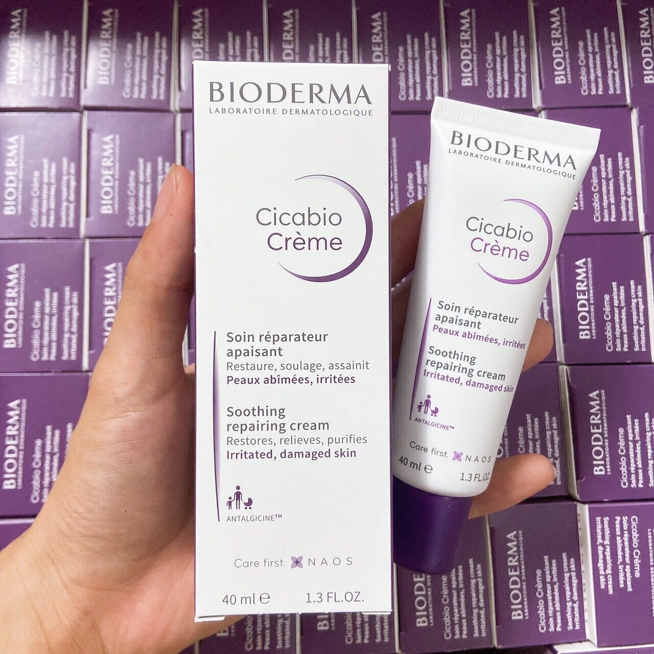 Kem Dưỡng Bioderma Hỗ Trợ Phục Hồi Da Tổn Thương 40ml Cicabio Creme